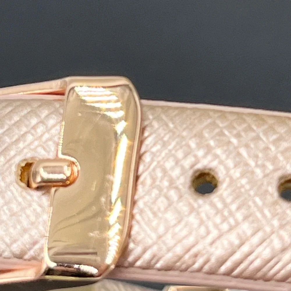 Juicy Couture Black Label Ladies Rose Gold Glitter Heart Watch New‎ Battery